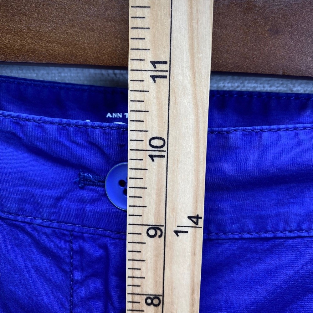 Ann Taylor LOFT Women's Original Crop Blue Capris Size 14 Pedal Pusher NWT - Picture 6 of 14